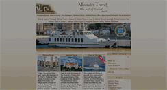 Desktop Screenshot of meandertravel.com